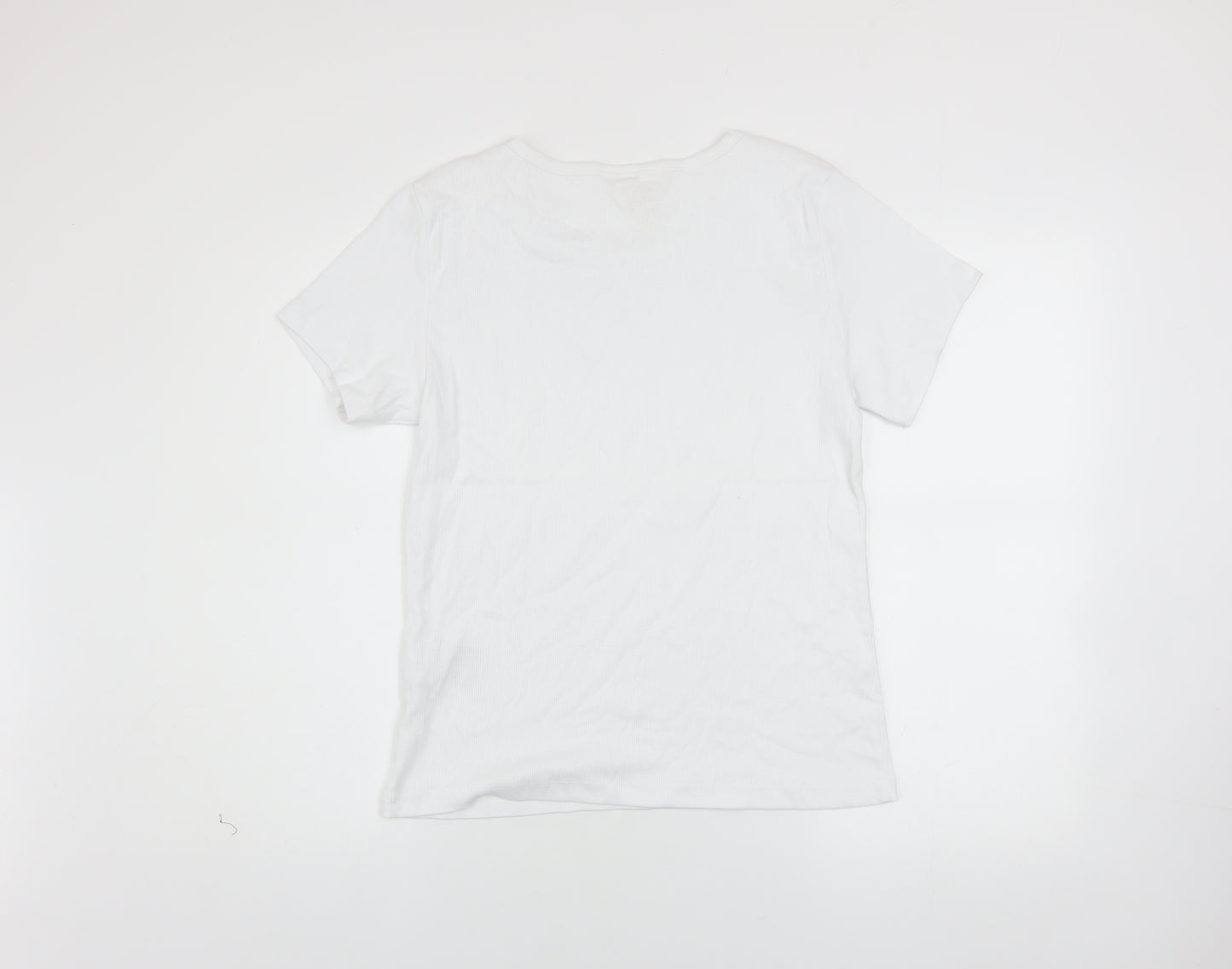 Part Two Women’s White Cotton Elastane Basic T-Shirt XL