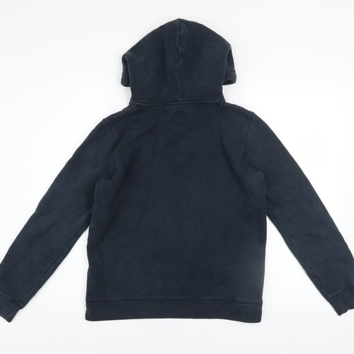 Jack Wills Womens Navy Pullover Hoodie UK 10 Cotton Blend Lined