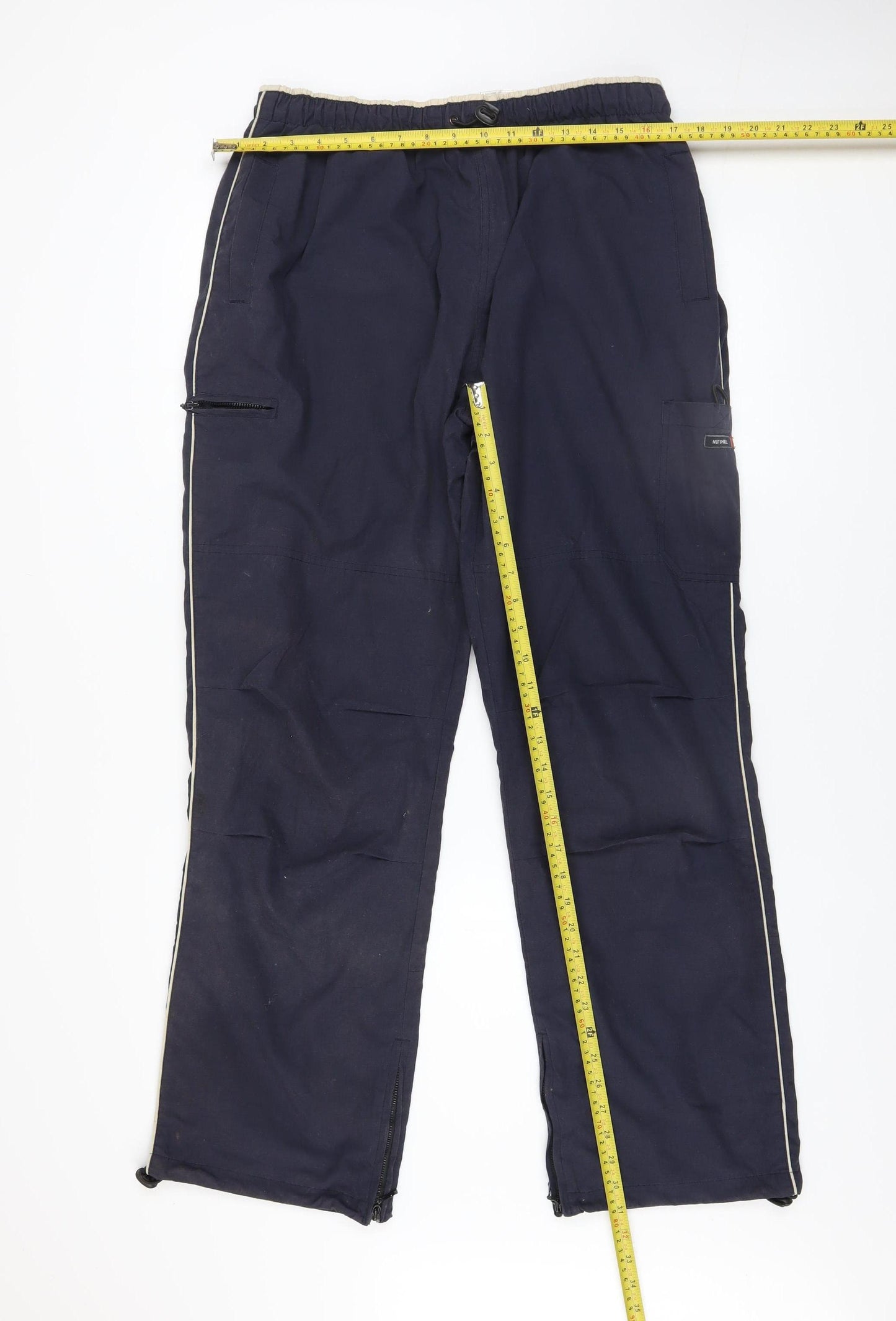 Nutshell Men’s Blue Cargo Trousers 30W 32L Polyester Cotton