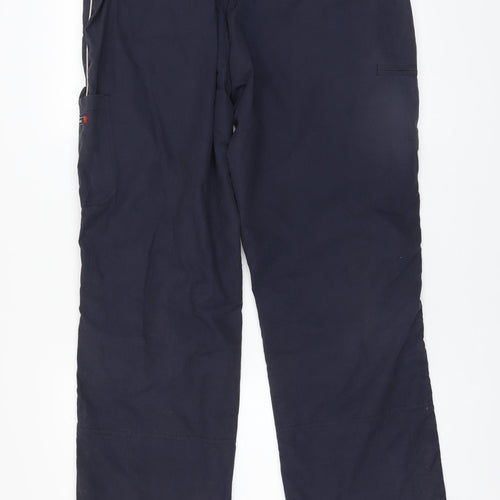Nutshell Men’s Blue Cargo Trousers 30W 32L Polyester Cotton