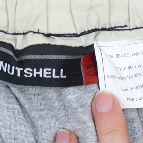 Nutshell Men’s Blue Cargo Trousers 30W 32L Polyester Cotton