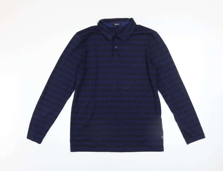 Rohan Men’s Blue Striped Long Sleeve Collared Button-Up Shirt Size S