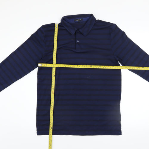 Rohan Men’s Blue Striped Long Sleeve Collared Button-Up Shirt Size S