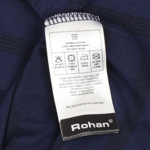 Rohan Men’s Blue Striped Long Sleeve Collared Button-Up Shirt Size S