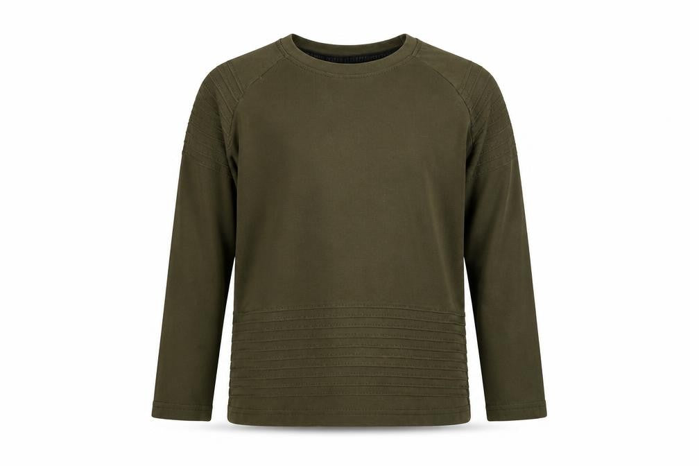 Firetrap Boys Green Long Sleeve Cotton T-Shirt 7-8 Years