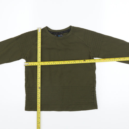 Firetrap Boys Green Long Sleeve Cotton T-Shirt 7-8 Years