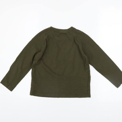 Firetrap Boys Green Long Sleeve Cotton T-Shirt 7-8 Years