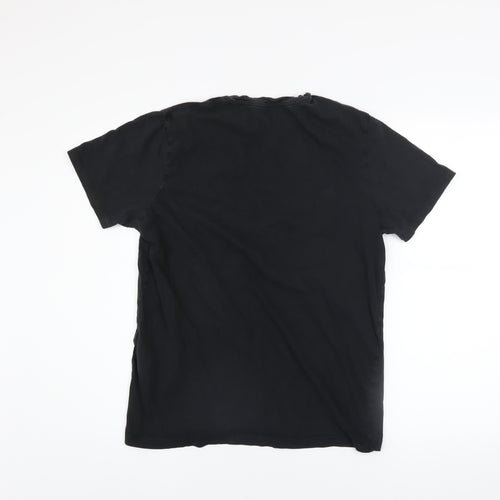 Jack & Jones Men's Black Core Graphic Print T-Shirt Size M