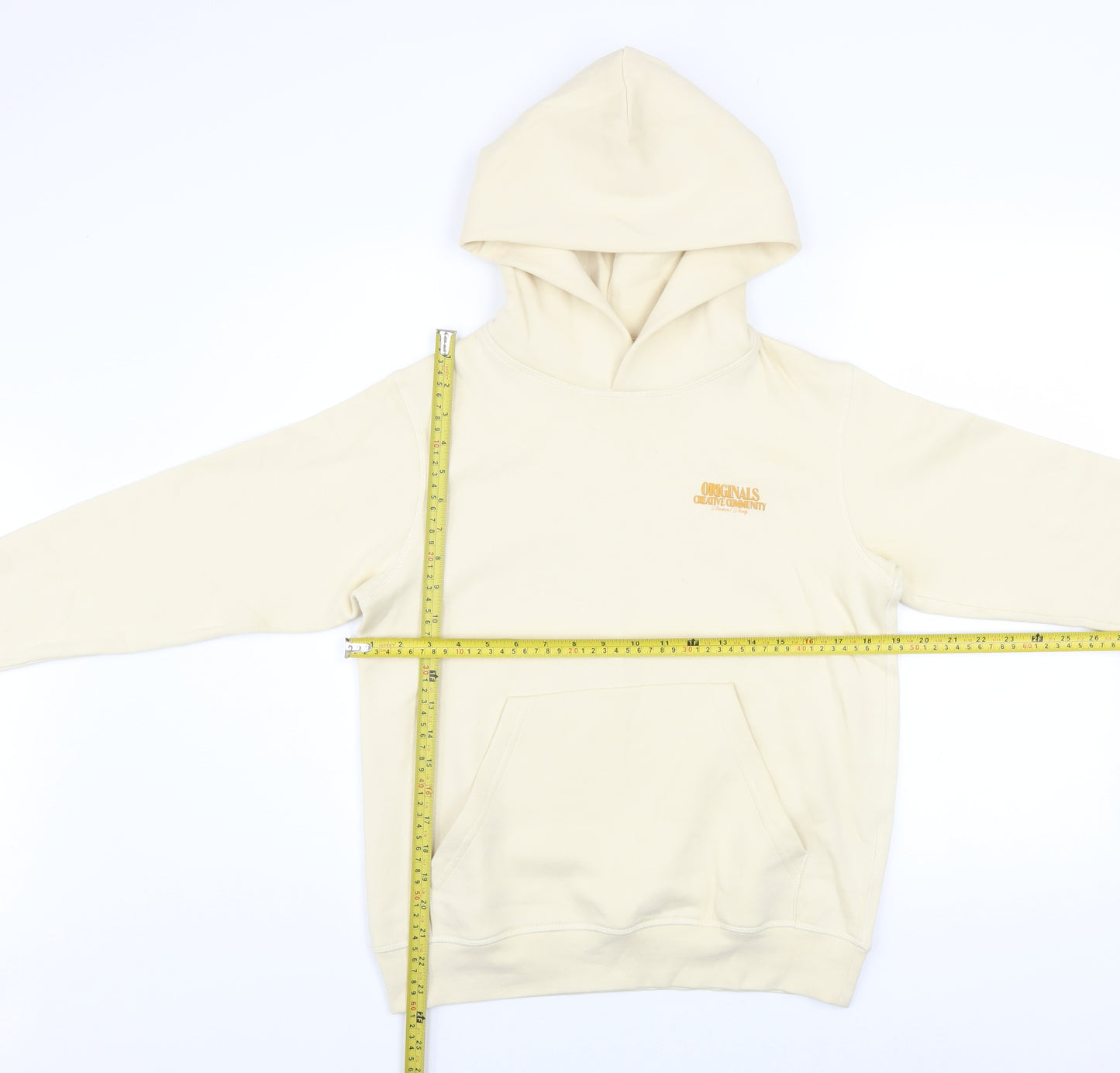 Jack & Jones Boys Beige Pullover Hoodie 12 Years Graphic Print Fleece