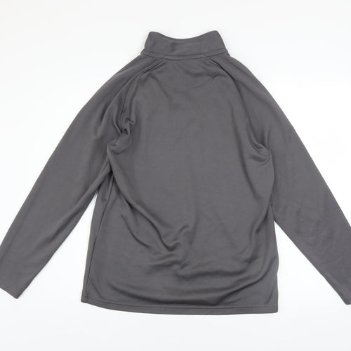 Acerbis Mens Grey 1/4 Zip Long Sleeve Football Sweatshirt Size S