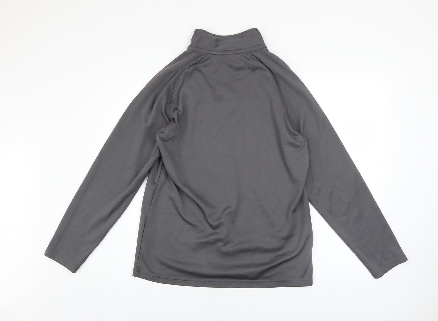 Acerbis Mens Grey 1/4 Zip Long Sleeve Football Sweatshirt Size S