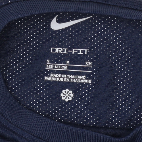 Nike Boys Blue Dri-Fit Short Sleeve Athletic T-Shirt Size S