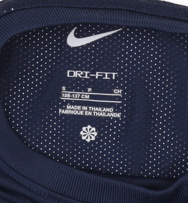 Nike Boys Blue Dri-Fit Short Sleeve Athletic T-Shirt Size S