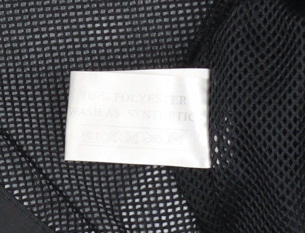 Liston Boys Black Yellow Hooded Anorak Jacket 10-11 Years Polyester Lined