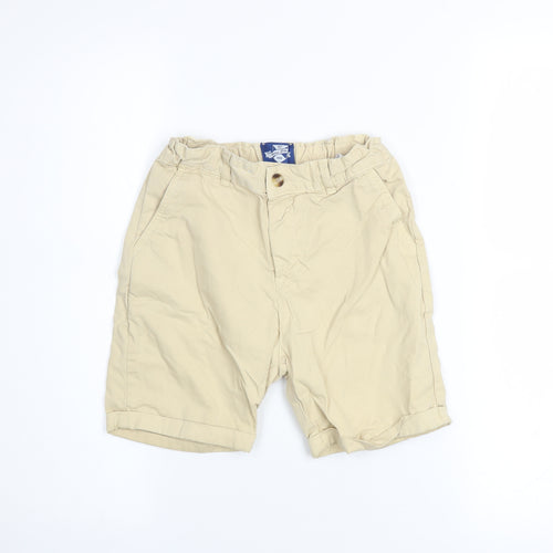 Thomas Brown Boys Beige Chino Shorts 8-9 Years Casual Cotton Twill