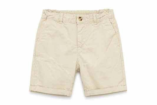 Thomas Brown Boys Beige Chino Shorts 8-9 Years Casual Cotton Twill