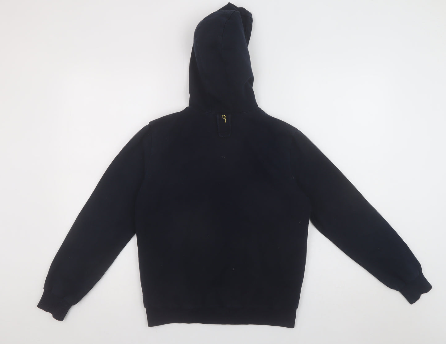 3 Italian Couture Girls Black Full Zip Hoodie 11-12 Years Embroidered Logo