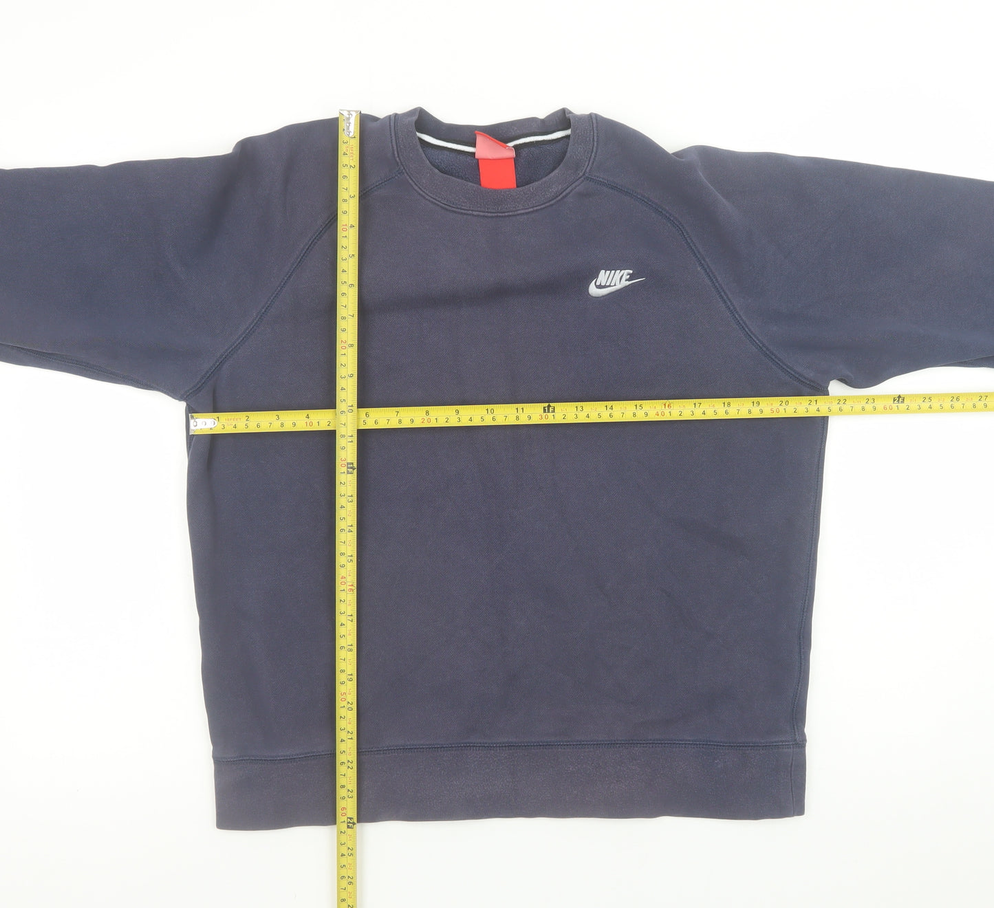 Nike Men's Blue Pullover Sweatshirt M Logo Crew Neck Sportswear