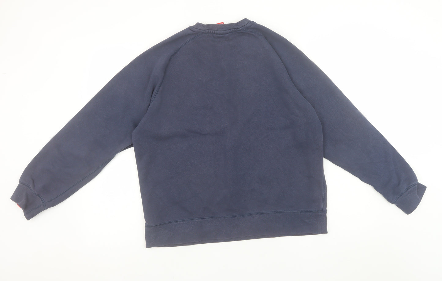 Nike Men's Blue Pullover Sweatshirt M Logo Crew Neck Sportswear