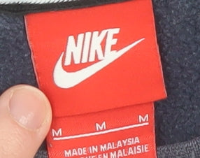 Nike Men's Blue Pullover Sweatshirt M Logo Crew Neck Sportswear