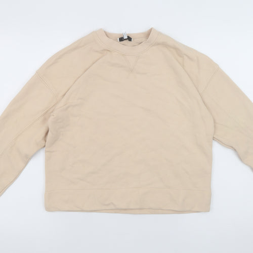 Reiss Womens Beige Cotton Blend Pullover Sweatshirt XS