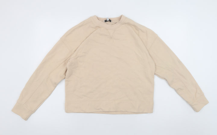 Reiss Womens Beige Cotton Blend Pullover Sweatshirt XS