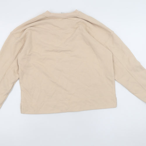 Reiss Womens Beige Cotton Blend Pullover Sweatshirt XS