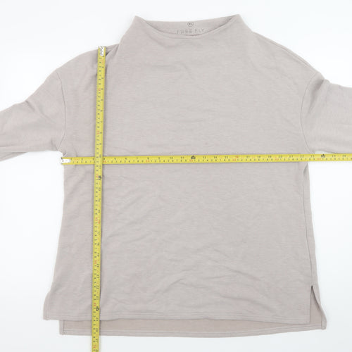 Free Fly Womens Beige XL Pullover Sweatshirt Lightweight Relaxed Fit