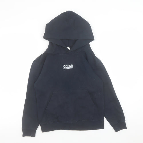 SG Ocean Company Boys Navy Pullover Hoodie 9-10 Years Jurassic Shark Print