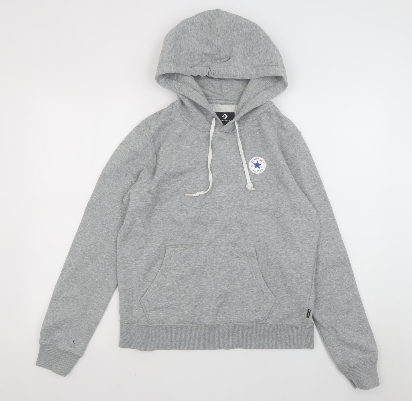 Converse Mens Grey Pullover Hoodie Medium Regular Fit Fleece
