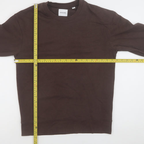Jack & Jones Men's Brown XS Crew Neck Pullover Sweatshirt
