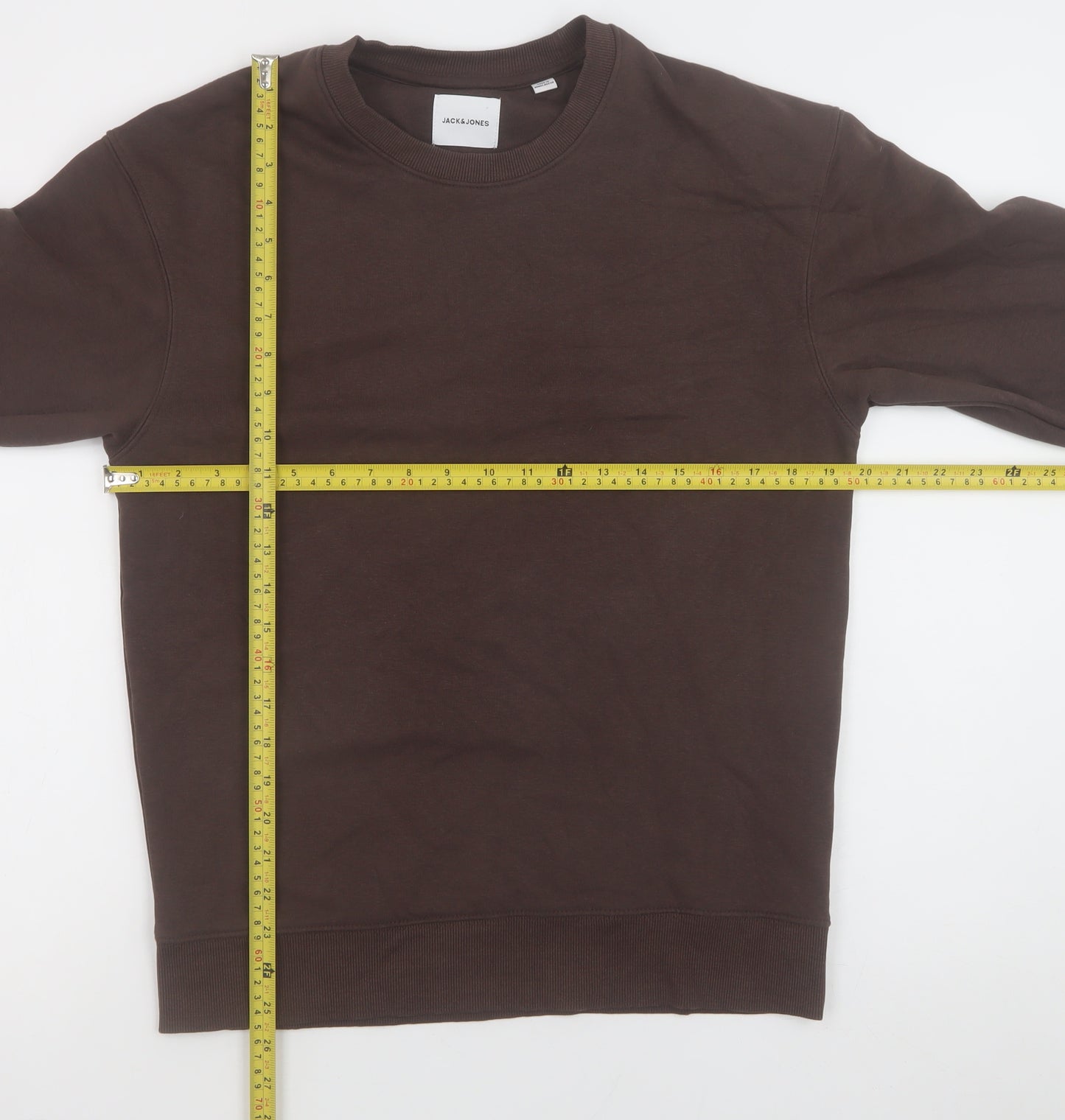 Jack & Jones Men's Brown XS Crew Neck Pullover Sweatshirt