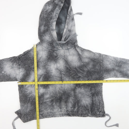 Birgi Men's Grey Tie Dye Pullover Hoodie Size M Relaxed Fit
