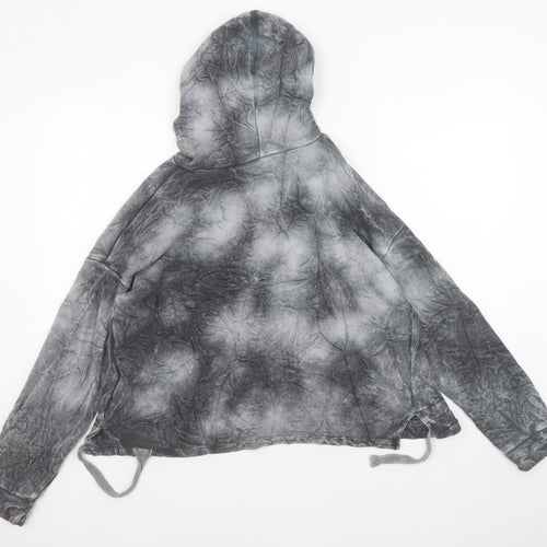 Birgi Men's Grey Tie Dye Pullover Hoodie Size M Relaxed Fit