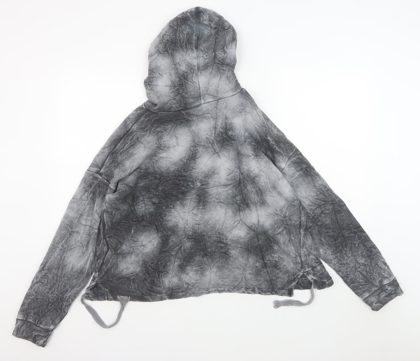 Birgi Men's Grey Tie Dye Pullover Hoodie Size M Relaxed Fit