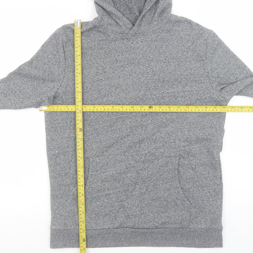 Marks and Spencer Boys Grey Fleece Pullover Hoodie 15-16 Years
