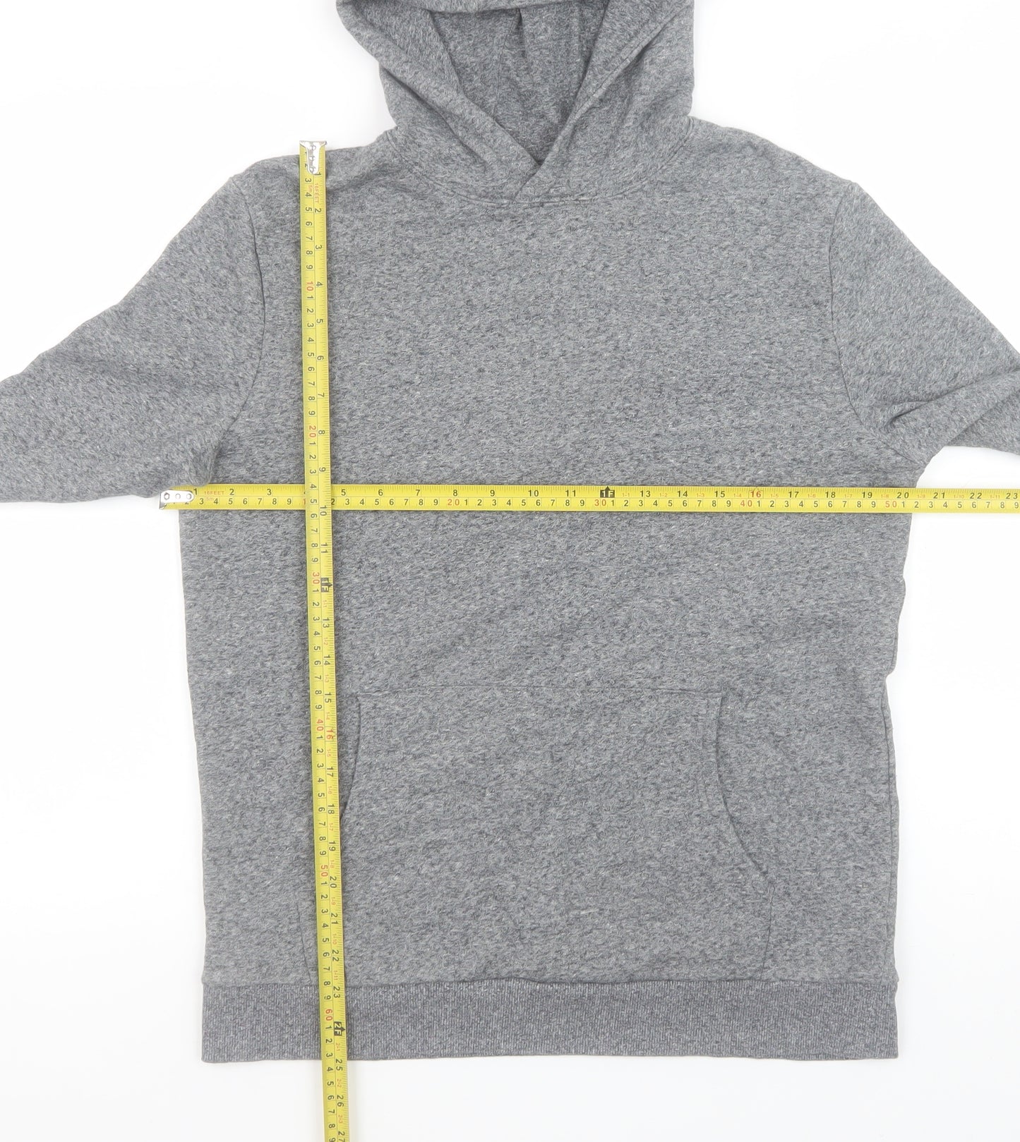 Marks and Spencer Boys Grey Fleece Pullover Hoodie 15-16 Years
