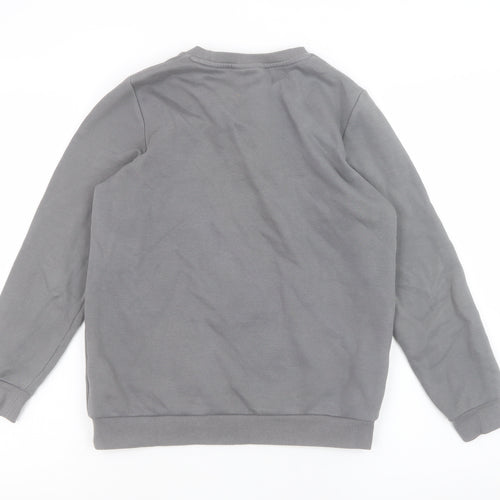 Marvel Teens Grey Black Panther Sweatshirt 11-12Y Cotton Blend
