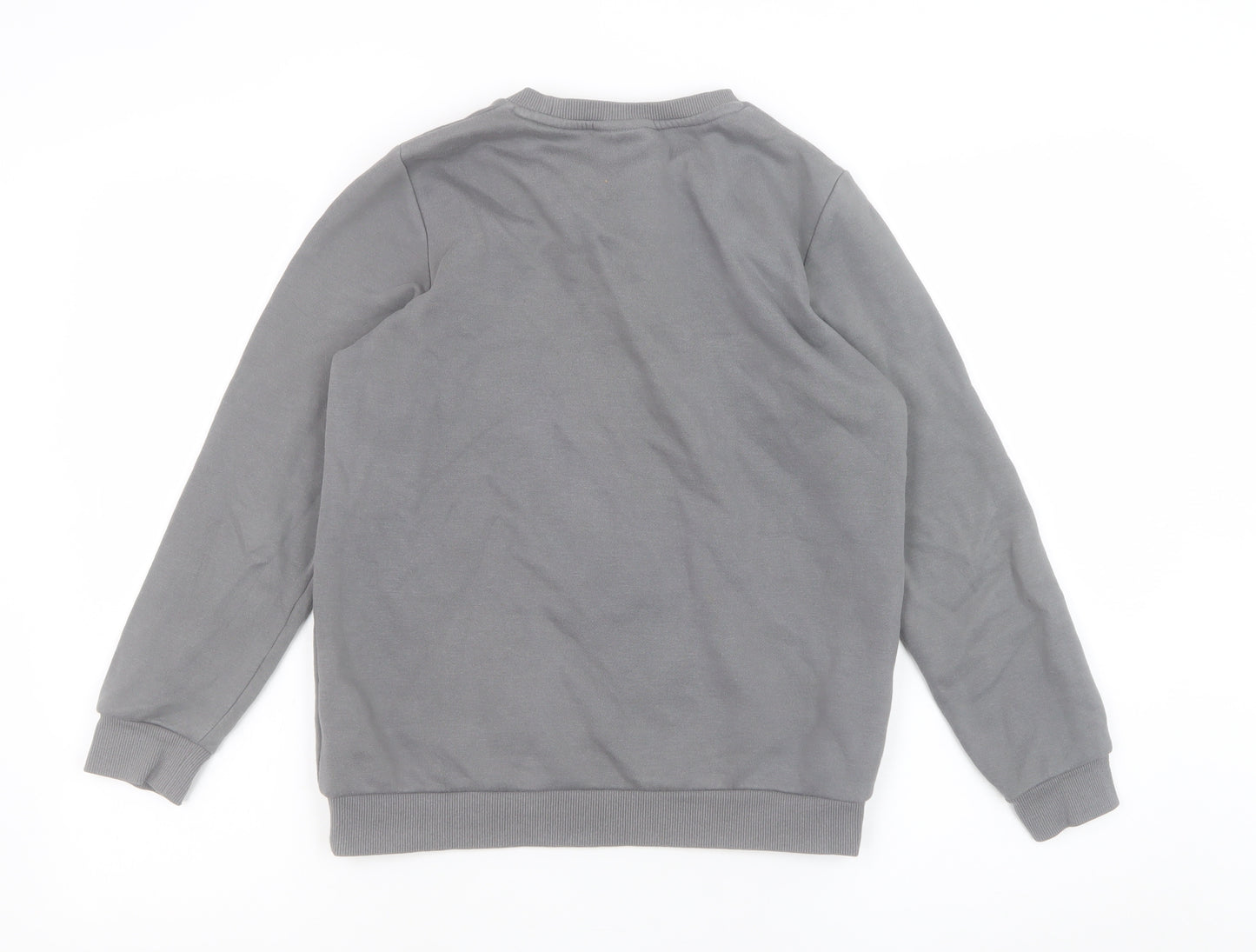 Marvel Teens Grey Black Panther Sweatshirt 11-12Y Cotton Blend