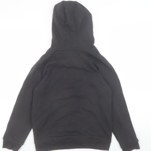 Marks and Spencer Boys Black Pullover Hoodie 9-10 Years CITIZEN Graphic