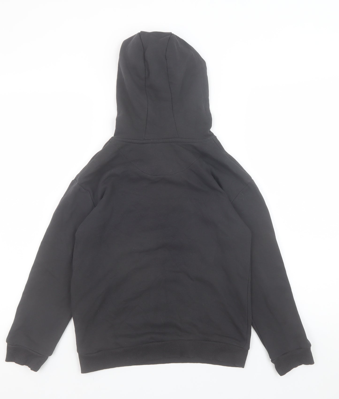Marks and Spencer Boys Black Pullover Hoodie 9-10 Years CITIZEN Graphic