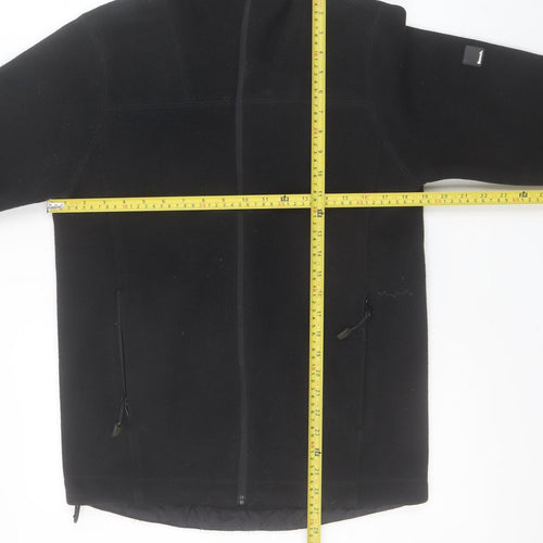 Bench Men’s Black Hooded Fleece Jacket Size S Full Zip Casual Outerwear