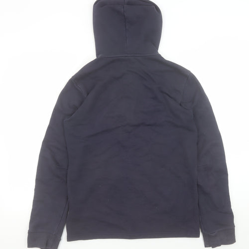 Adidas Men's Blue Hooded Full Zip Jacket Size S Sportswear