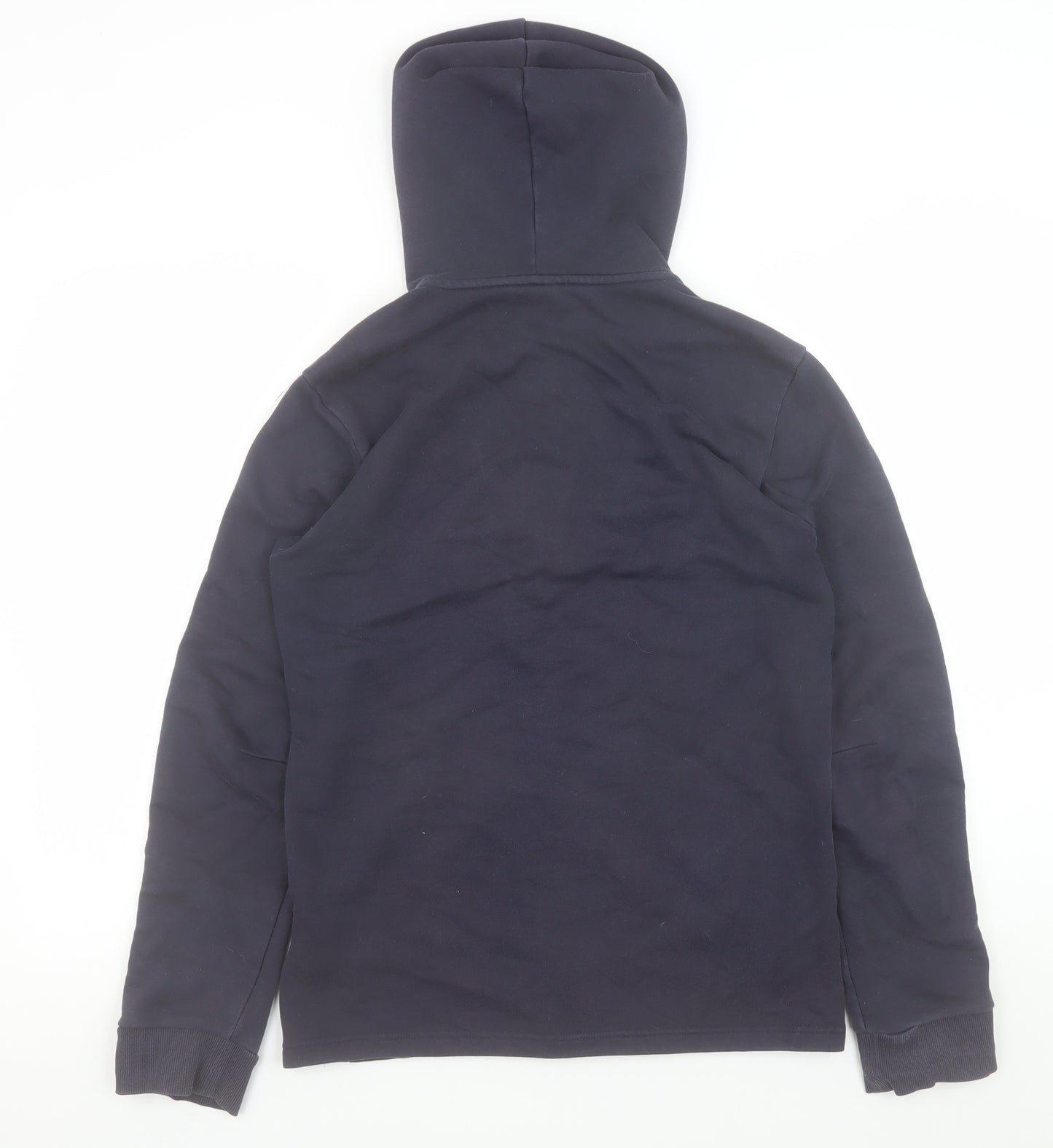 Adidas Men's Blue Hooded Full Zip Jacket Size S Sportswear