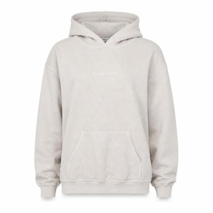 Missguided Womens Beige Small Pullover Hoodie Sweatshirt