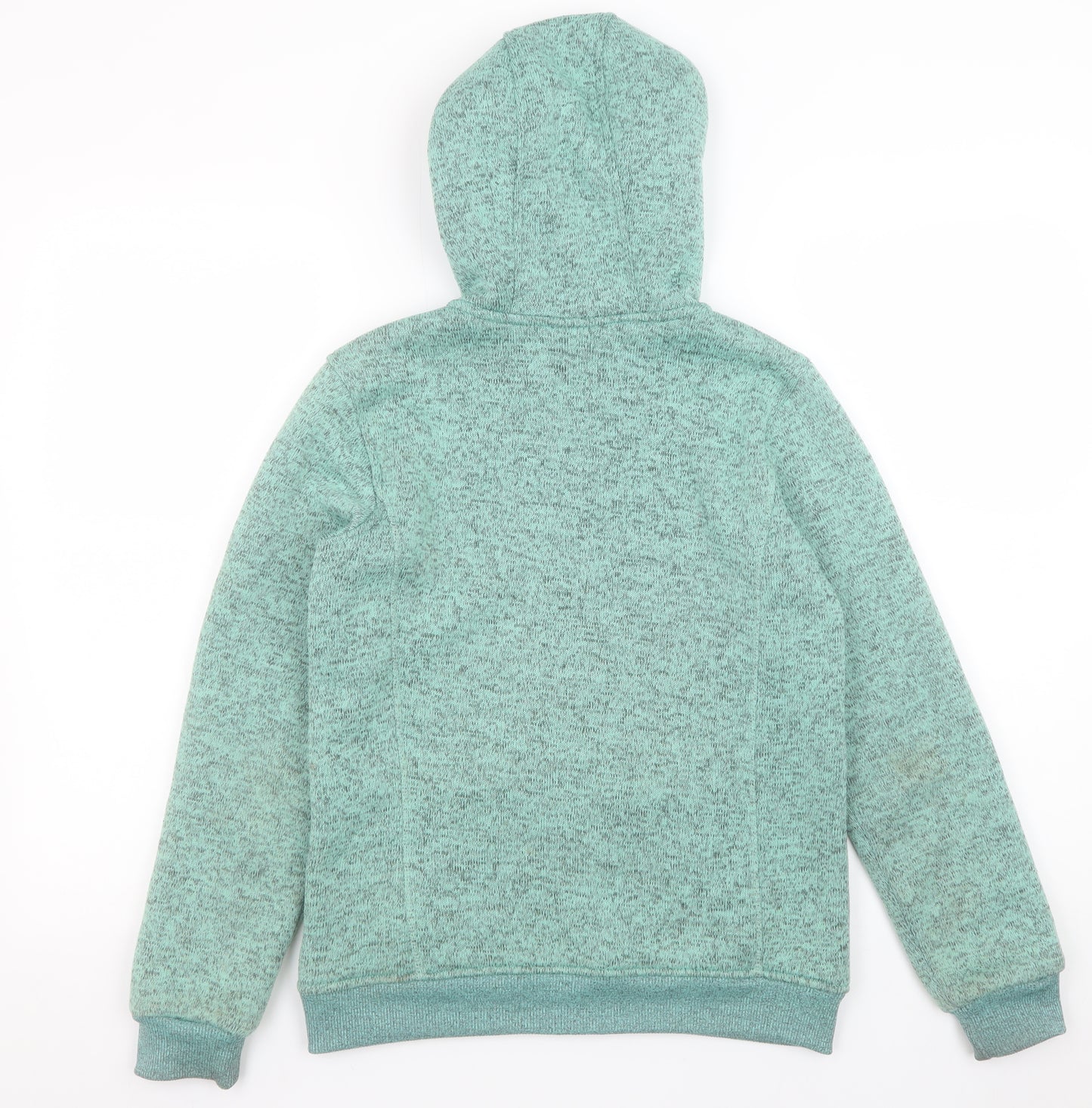 Mountain Warehouse Girls Green Hooded Full Zip Fleece Jacket 11-12 Years