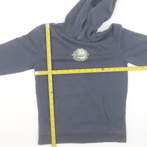 George Boys Blue Pullover Hoodie 10-11 Years Graphic Print Hooded Sweatshirt