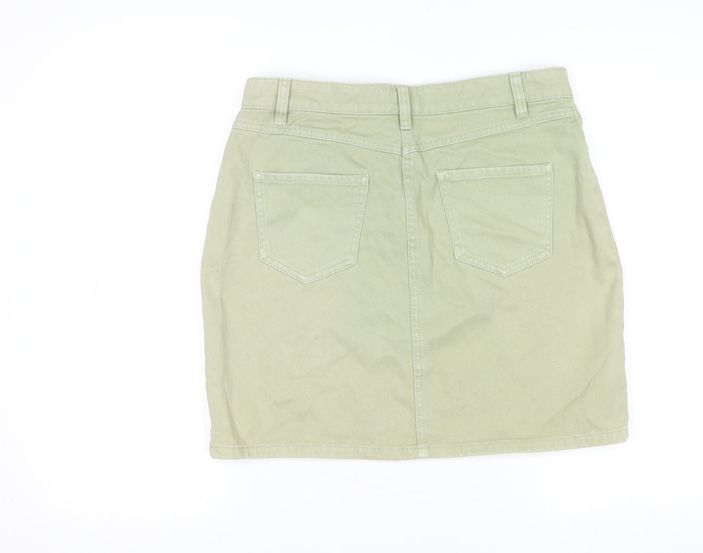 Dorothy Perkins Women Beige Denim Skirt Size 12 Casual Pencil Style