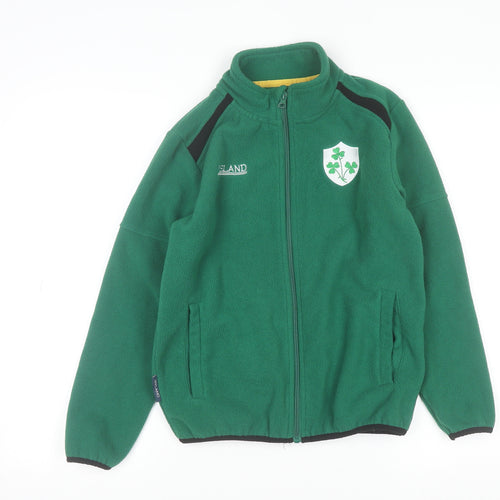 Ireland Boys Green Full Zip Fleece Sweatshirt 9-10 Years