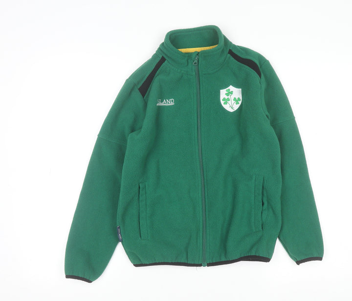 Ireland Boys Green Full Zip Fleece Sweatshirt 9-10 Years